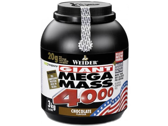 WEIDER, Mega Mass 4000, biała czekolada-pralina, 3000 g Weider