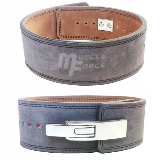 Weightlifting belt with buckle size L (pas trójbojowy z klamrą L) MuscleForge