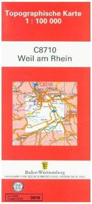 Weil am Rhein 1 : 100 000 Lva Baden-Wurttemberg