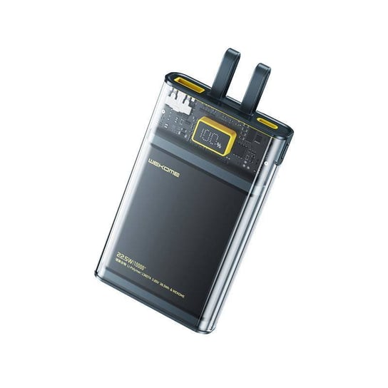 Wekome Wp-323 Vanguard Series - Power Bank 10000 Mah Super Charging Z Wbudowanym Kablem Usb-C & Lightning Pd 20W + Qc 22.5W (Czarny / Przezroczysty) Inna marka