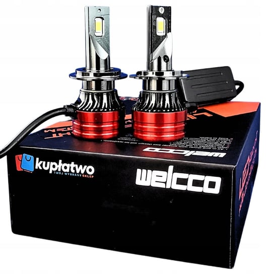 Welcco H7 led - Żarówki o mocy 120w i jasności 22000lm z canbus Inny marka