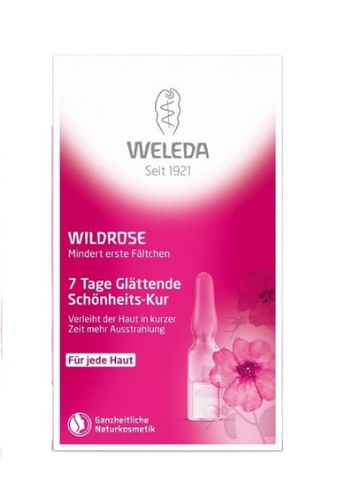 Weleda, Wild Rose, olejek do twarzy w ampułkach, 7-dniowa kuracja, 7 x 0,8 ml Weleda
