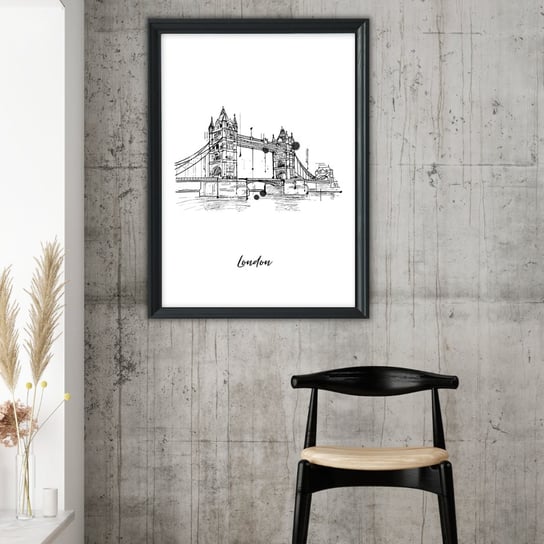 Well Done Shop, Plakat Sketched London, wym. 50x70 cm Well Done Shop
