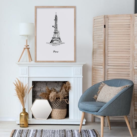Well Done Shop, Plakat Sketched Paris, wym. 50x70 cm Well Done Shop