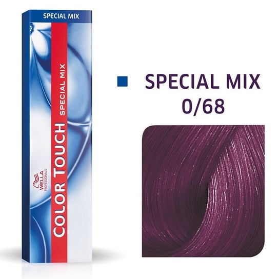 Wella Color Touch 0/68, Bezamoniakowa półtrwała farba do włosów 0/68 60ml Wella