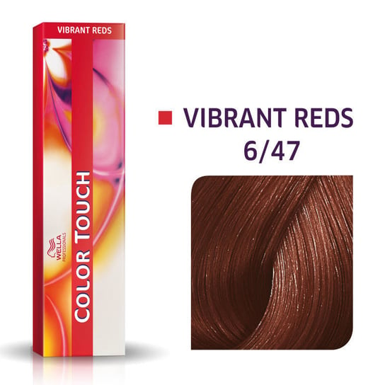 Wella Color Touch 6/47, Bezamoniakowa półtrwała farba do włosów 6/47 60ml Wella