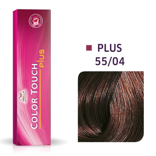 Wella Color Touch Plus 55/04, Bezamoniakowa półtrwała farba do włosów 55/04 60ml Wella