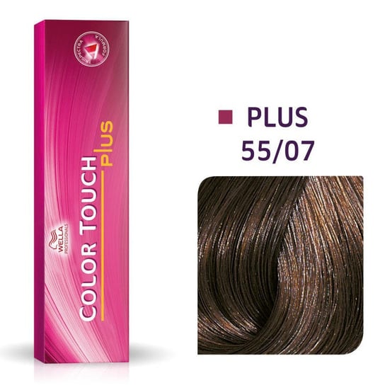 Wella Color Touch Plus 55/07, Bezamoniakowa półtrwała farba do włosów 55/07 60ml Wella