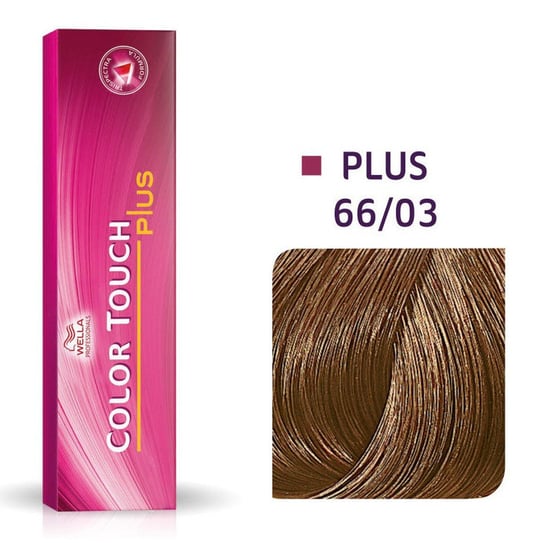 Wella Color Touch Plus 66/03, Bezamoniakowa półtrwała farba do włosów 66/03 60ml Wella