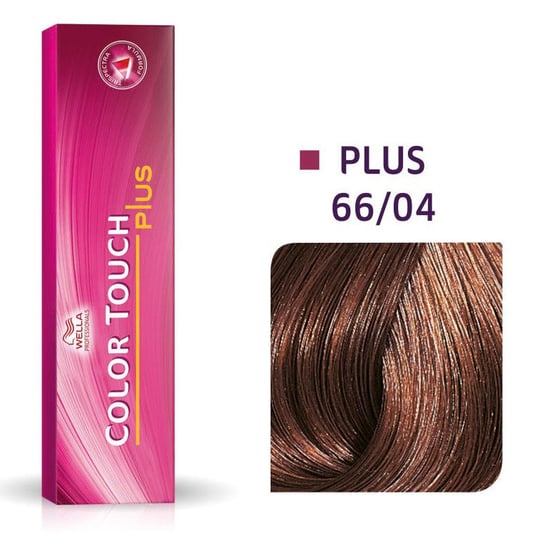 Wella Color Touch Plus 66/04, Bezamoniakowa półtrwała farba do włosów 66/04 60ml Wella