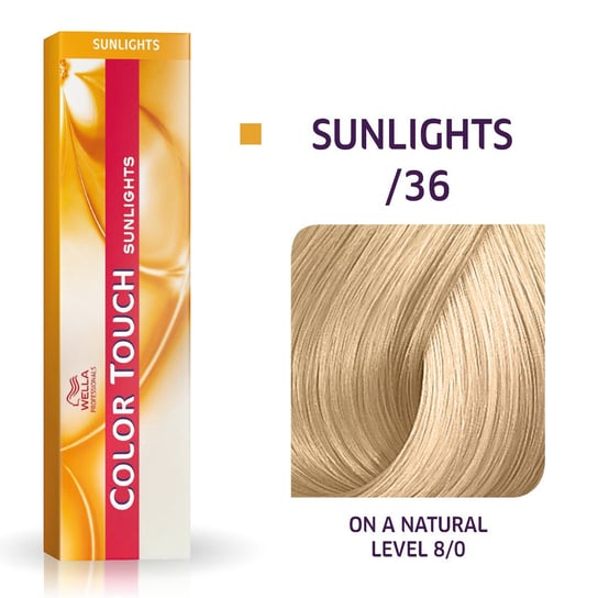 Wella Color Touch Sunlights /36, Bezamoniakowa półtrwała farba do włosów /36 60ml Wella