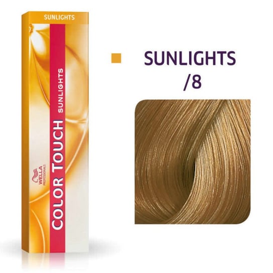 Wella Color Touch Sunlights /8, Bezamoniakowa półtrwała farba do włosów /8 60ml Wella