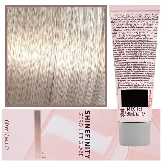 Wella Shinefinity, Profesjonalna farba do koloryzacji włosów 09/02 Bardzo Jasny Naturalny Matowy Blond, 60ml Wella