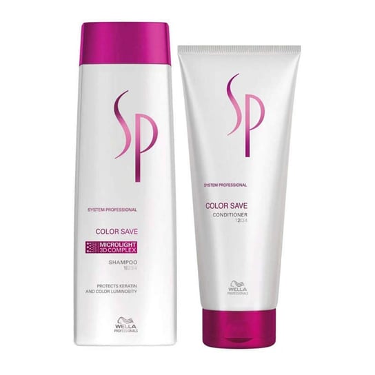 Wella SP Color Save, Zestaw do włosów farbowanych: szampon 250ml + odżywka 200ml Wella