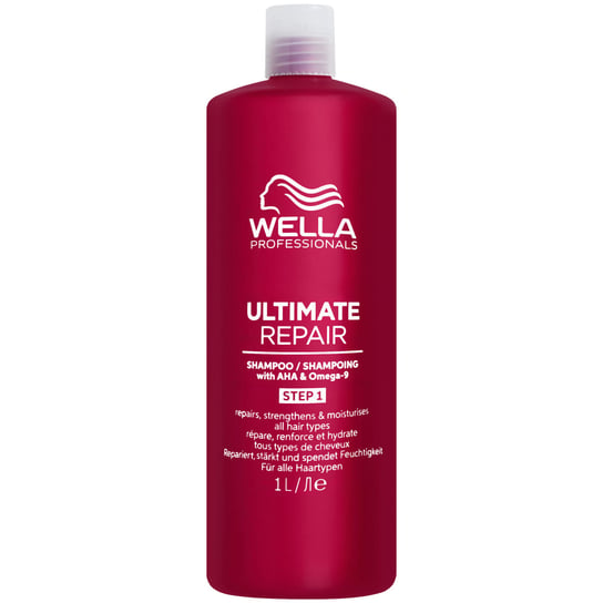 Wella Ultimate Repair Shampoo, Regenerujący szampon do włosów suchych i zniszczonych, 1000ml Wella