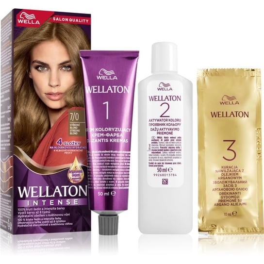 Wella Wellaton Intense trwała farba do włosów z olejkiem arganowym odcień 7/0 Medium Blonde 1 szt. Inna marka