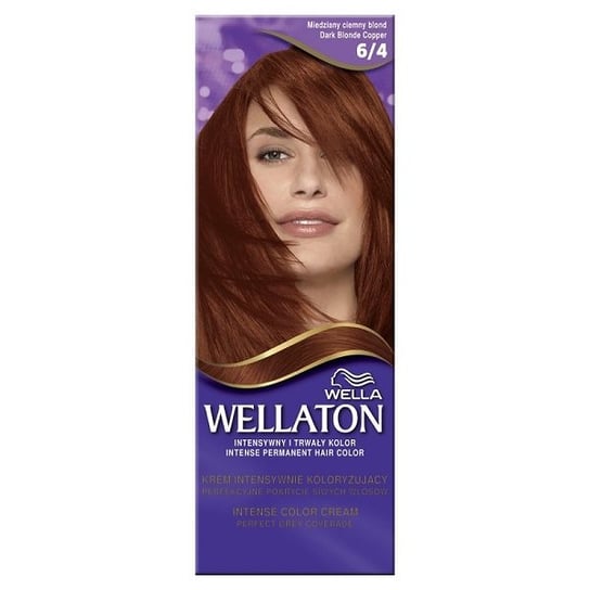 Wella, Wellaton, krem intensywnie koloryzujący 6/4 Miedziany Ciemny Blond, 110 ml Wella