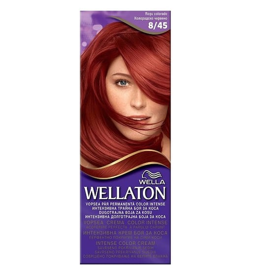 Wella, Wellaton, krem intensywnie koloryzujący 8/45 Czerwień Kolorado, 110 ml Wella