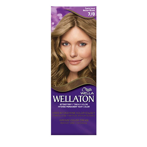 Wella, Wellaton, krem koloryzujący, 7/0 średni blond Wella