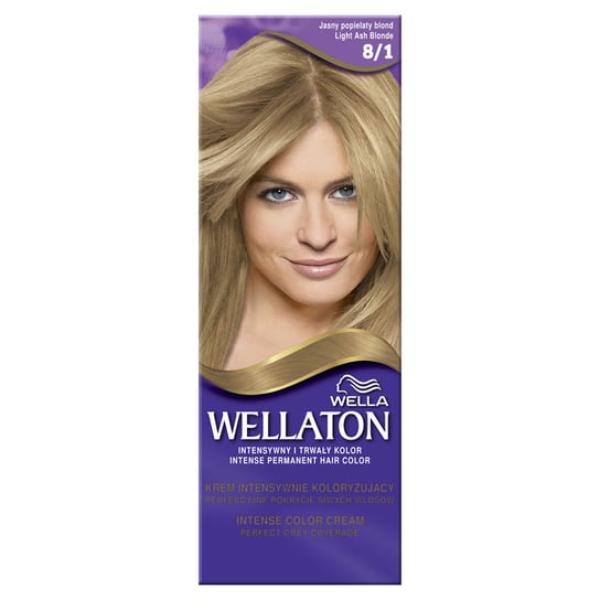 Wella, Wellaton, krem koloryzujący, 81 jasny popielaty blond Wella