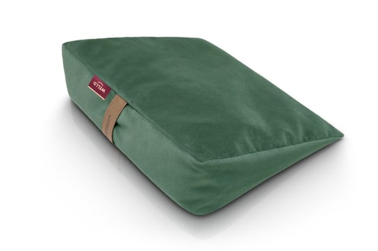 WELLB Poduszka klinowa do siedzenia z gryką, poduszka na krzesło- Leśny Zielony WELLB