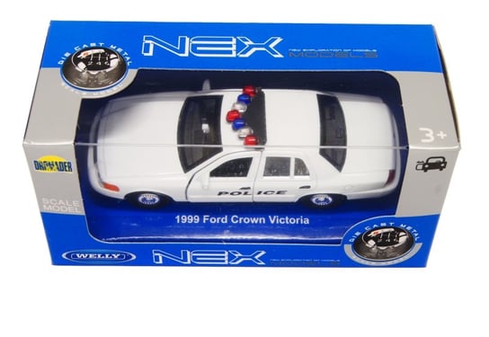 Welly 1:34 Ford Crown Victoria Policja -biały Welly