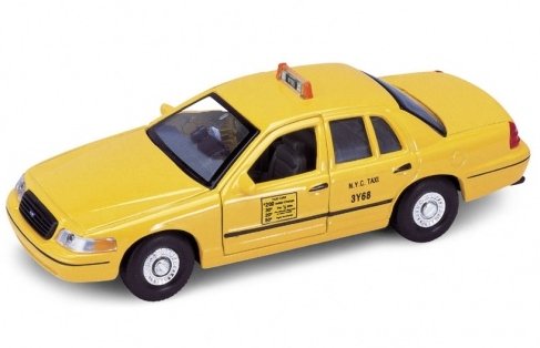 Welly 1:34 Ford Crown Victoria TAXI - żółty Welly