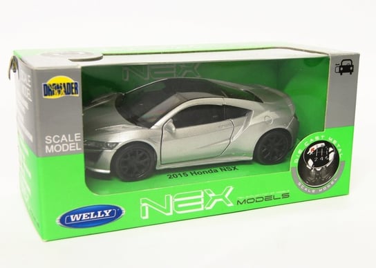 Welly 1:34 Honda 2015 NSX -srebrna Welly