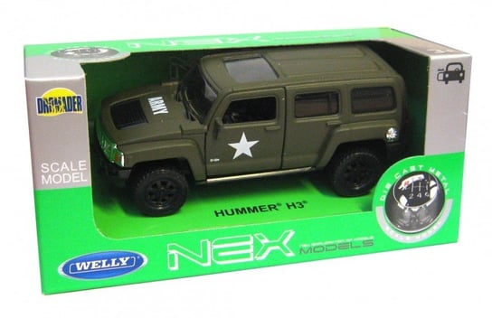 WELLY 1:34 Hummer H3 - wojskowy Welly