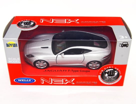 WELLY 1:34 Jaguar F-Type Coupe - srebrny Welly