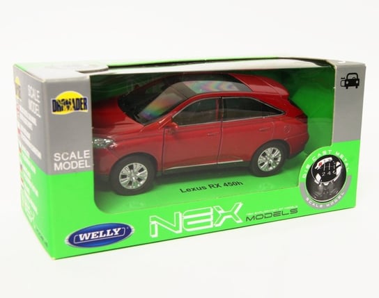 Welly 1:34 Lexus RX 450H - czerwony Welly