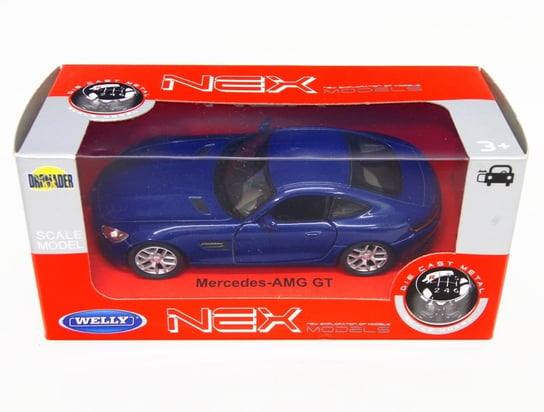 WELLY 1:34 Mercedes-Benz AMG GT - granatowy Welly