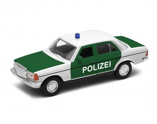 Welly 1:34 Mercedes-Benz W123 E-Class -policja - biało-zielon Welly