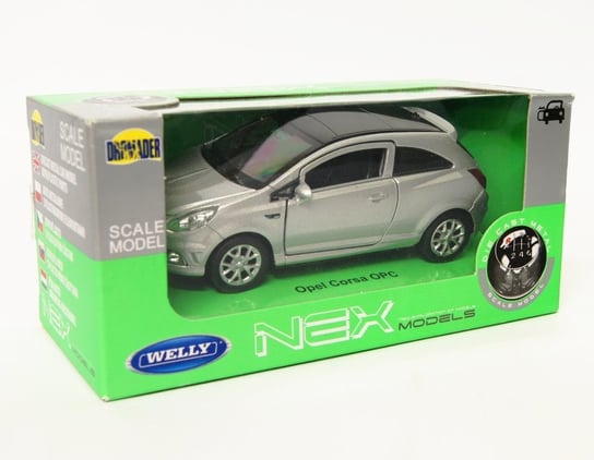 Welly 1:34 Opel Corsa OPC - srebrny Welly