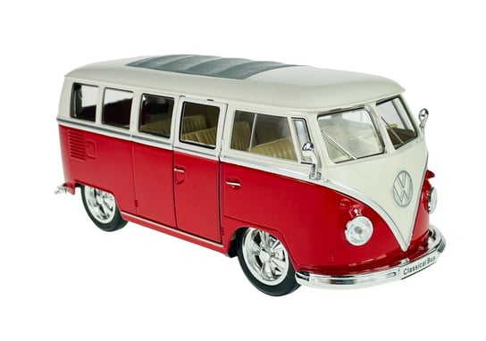 Welly 1963 Vw Volkswagen T1 Bus Samba Czerwony 1:24 Welly