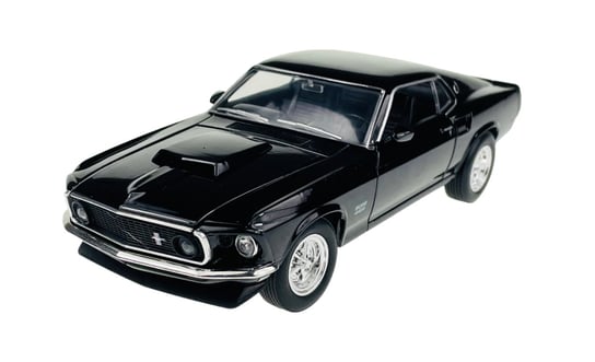 Welly 1969 Ford Mustang Boss 429 Czarny 1:24 Samochód Nowy Metalowy Model Welly
