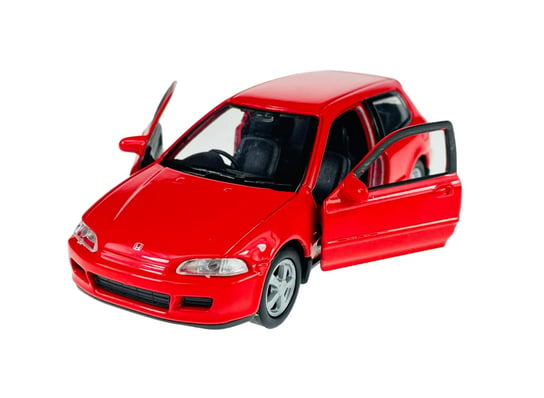 WELLY 1992 HONDA CIVIC V CZERWONY 1:34 SAMOCHÓD NOWY METALOWY MODEL Welly