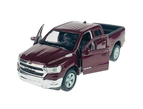 WELLY 2019 DODGE RAM 1500 CIEMNO-CZERWONY 1:34 SAMOCHÓD NOWY METALOWY ...