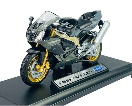 Welly Aprilia Rsv 1000 R Factory 1:18 Motocykl Nowy Metalowy Model Welly