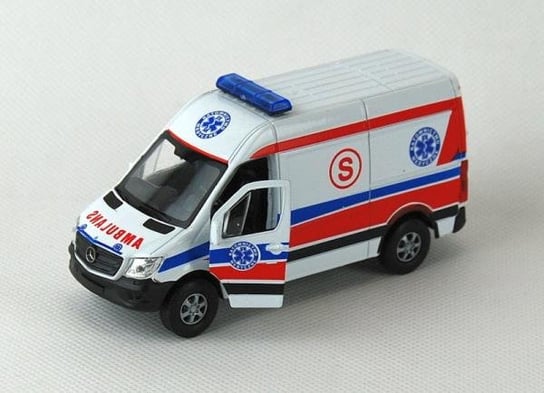 Welly Auto Model 1:34 Mercedes-Benz Sprinter Panel Van Ambulans Dromader