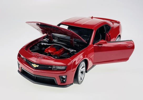 Welly Chevrolet Camaro Zl1 Czerwony 1:24 Samochód Nowy Metalowy Model Welly