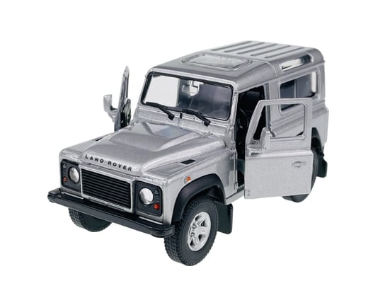 WELLY LAND ROVER DEFENDER SREBRNY 1:34 SAMOCHÓD NOWY METALOWY MODEL Welly