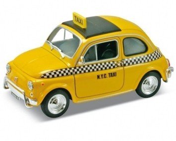 Welly, model kolekcjonerski Fiat Nuova 500 Taxi Welly
