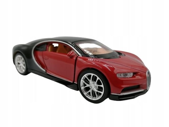 Welly, model kolekcjonerski Samochód Bugatti Chiron czerwony, 1:34 Welly