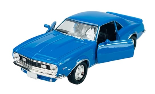 WELLY OLD TIMER 1968 CHEVROLET CAMARO Z28 NIEBIESKI 1:34 SAMOCHÓD NOWY METALOWY MODEL Welly