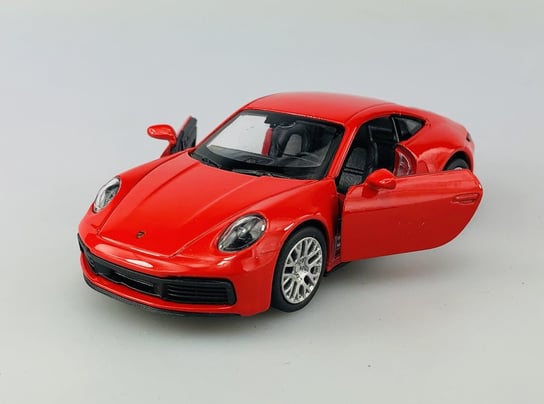 Welly Porsche 911 Carrera 4S Czerwony 1:34 Samochód Nowy Metalowy Model Welly