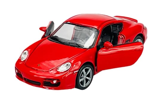 Welly Porsche Cayman S Czerwony 1:34 Samochód Nowy Metalowy Model Welly