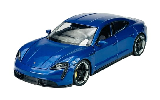 WELLY PORSCHE TAYCAN TURBO S NIEBIESKI 1:24 SAMOCHÓD NOWY METALOWY MODEL Welly