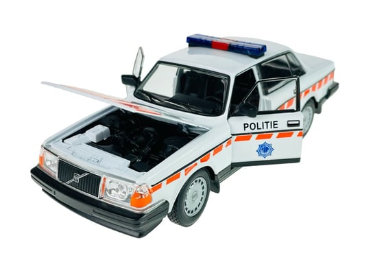 Welly Volvo 240 Gl Policja Holandia 1:24 Samochód Nowy Metalowy Model Welly