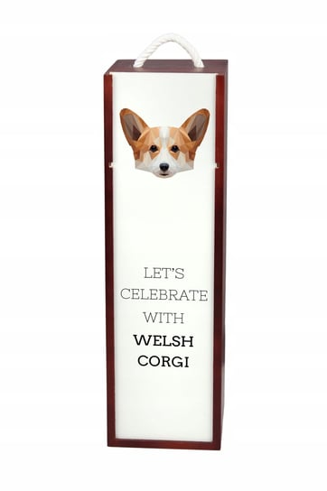 Welsh corgi cardigan geometryczny Pudełko na wino Inna marka